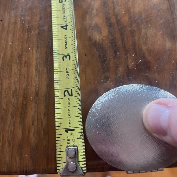 Vintage Perfume Large Oval Locket and Chain SilverTone Village Scene Unique - Picture 4 of 8